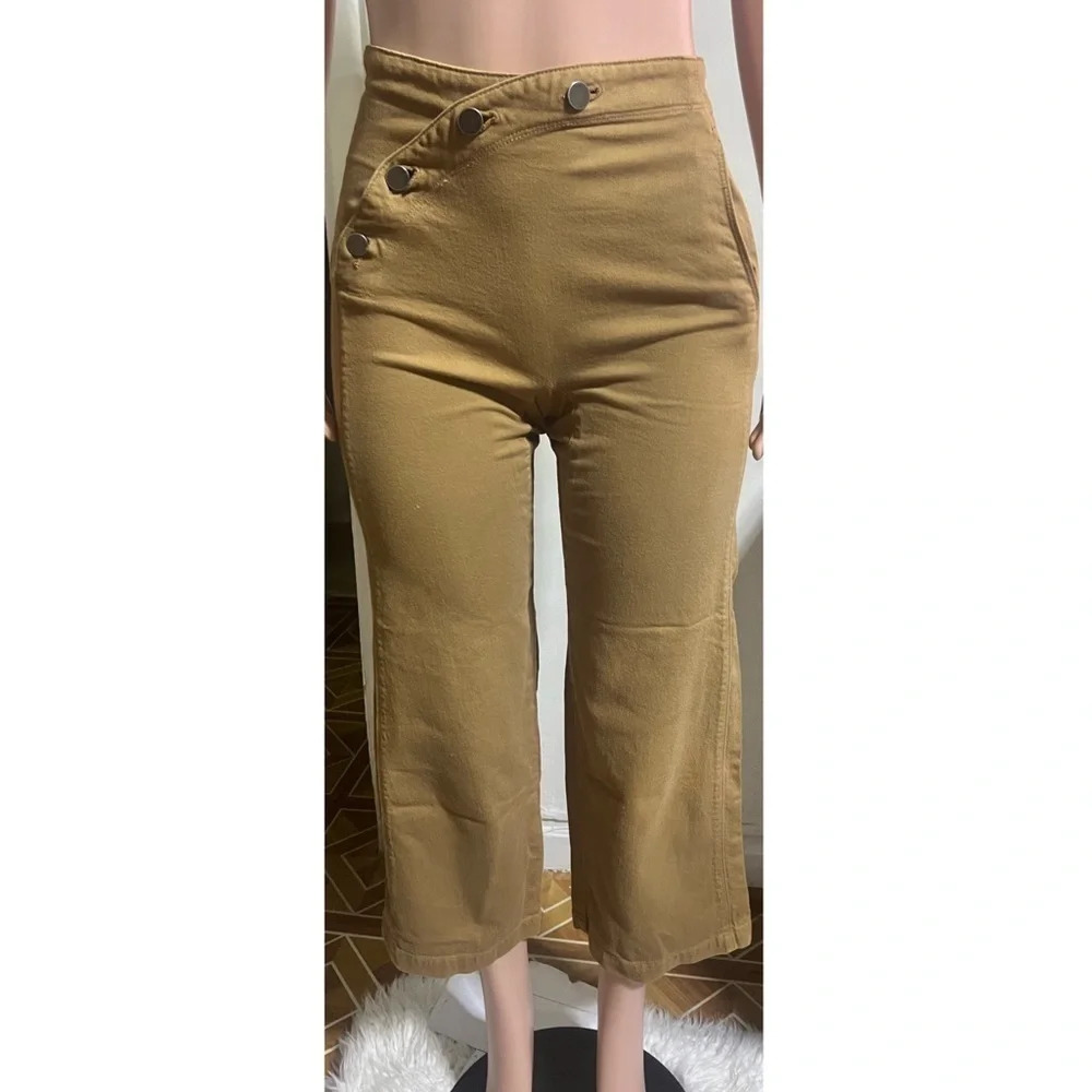 RACHEL COMEY Women’s Brown Wide Leg Pants Made in USA - Picture 3 of 16